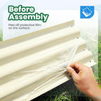 Quictent Galvanized Raised Garden Bed Kit, Strengthened by Crossbar - Image 4