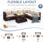 NICESOUL 7 Piece Outdoor Patio Furniture Set - Image 4