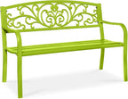 Best Choice Products Outdoor Bench Steel Garden Patio Porch Furniture by BestChoiceProducts