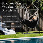 Hanging Hammock Chair Swing – Hanging Chair Outdoor & Indoor - Image 2