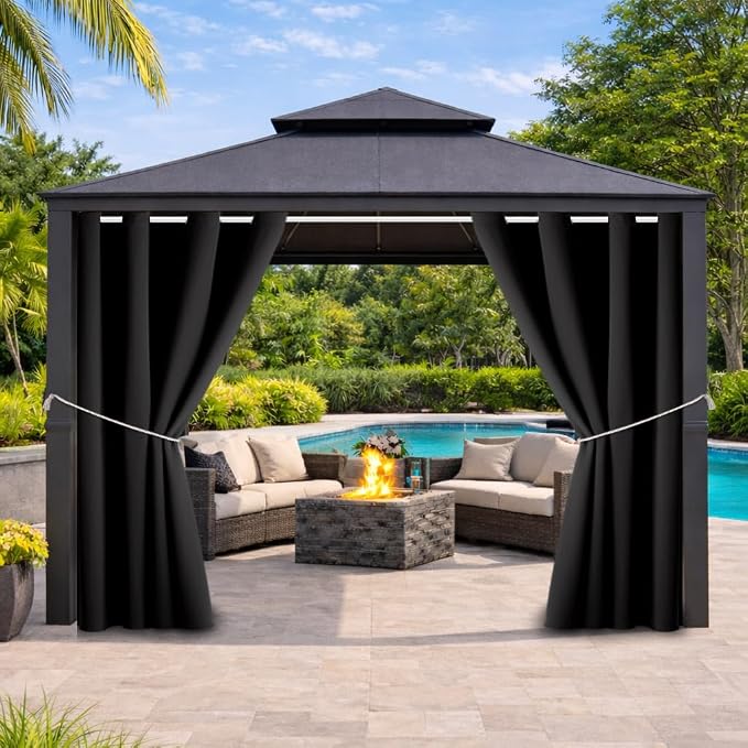 DIVA EN CAMINO DEC Outdoor Patio Curtain Waterproof Darkening Thermal Insulated by DivaenCamino