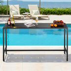 VEVOR Outdoor Bar Table, 63 x 15 in Patio Bar Table, Waterproof Top & Sturdy - Image 2