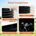Raised Garden Bed Outdoor 2 Sets Oval Large Coating Metal Planter Box - Image 6