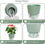 Self Watering Pots for Indoor Plants, - Image 4