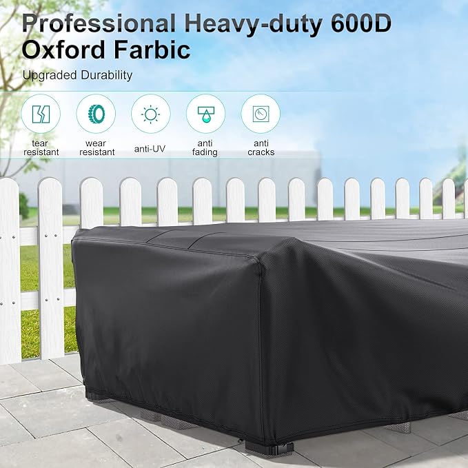 Patio Furniture Covers, Heavy Duty 600D Outdoor Furniture Cover Waterproof - Image 6