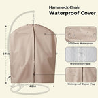 Miztli Hammock Chair with Hanging Chair Cover – 2 Cushions, Steel Spreader Bar - Image 3