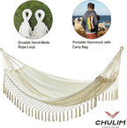 Brazilian Double Hammock with Tree Straps, Extra Large 94x63IN, 2 Persons - Image 6