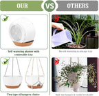 Hanging Planters for Outdoor Indoor Plants, 2 Pack 12 Inch Hanging Basket - Image 4