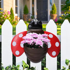 Metal Wall Planter Ladybug Wall Mounted Planters Small Flower Pot - Image 8