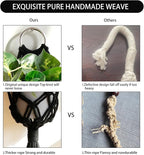 Artilady 2 Pack Black Macrame Plant Hanger Indoor - Image 3