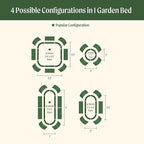 32" Extra Tall Raised Garden Bed Kits, 3.5 x 3.5 x 2.7ft Raised Planter Box - Image 3