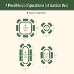 Vego garden 26" Extra Tall Raised Garden Bed Kits, 4 in 1 Modular Raised - Image 3