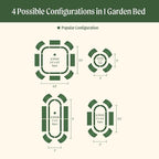 32" Extra Tall Raised Garden Bed Kits, 3.5 x 3.5 x 2.7ft Raised Planter Box - Image 3