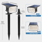 Solar Spot Lights Outdoor Waterproof IP65, 6 Pack Landscape Spotlights - Image 6