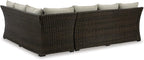 Signature Design by Ashley Brook Ranch Casual Nuvella Weather Resistant Fabric - Image 9