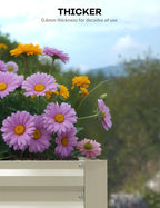 GarveeLife 6x3x2 ft Galvanized Raised Garden Bed, Rust-Resistant Raised Garden - Image 6