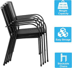 AECOJOY 5 Piece Outdoor Table and Chair, Patio Outdoor Dining Set - Image 4