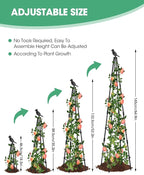2Pack Garden Trellis for Climbing Plants Outdoor Indoor Pot 67'' Cucumber - Image 2