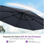PURPLE LEAF 11 Feet Patio Umbrella - Image 6