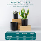 vancasso Ceramic Plant Pots, 3 Piece Planters - Image 2