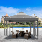 Sumfaller 10x10 FT Gazebo Replacement Canopy Top Cover Double Tiered Canopy Top - Image 4