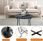 Metal Round Side Table, 2 Pack 14 Inch Bedside Table - Image 4