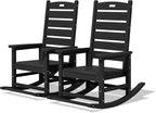 SERWALL Outdoor Rocking Chair Set of 2, Oversized Rocking Chair by SERWALL