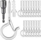 36 PCS Q-Hanger Hooks, Screw Hooks by FSAH