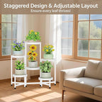 LASZOLA 6 Tiered Folding Plant Stand Indoor - Image 7
