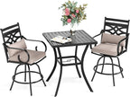 Sophia & William Patio Bar Set 3 Pieces Outdoor Bistro Bar Set by SophiaWilliam