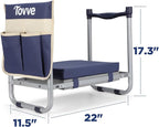 Foldable Garden Kneeler and Seat, Heavy Duty Garden Stool - Image 2