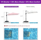 PURPLE LEAF 8' X 8' Patio Umbrella - Image 2