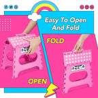 Delxo Folding Step Stool, 11 Inch Non-Slip Foldable Step Stools - Image 7