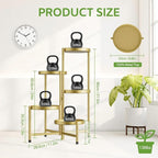 iDavosic.ly 5 Tier Large Plant Stand Indoor, 10 Inch Wide Tall Corner Metal - Image 4