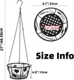 Goaste 2 Pack Metal Plant Hanger, Hanging Plant Holder - Image 2