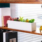 16.1 x 3.2 x 3.5 Inch Long Rectangular Planter Box Window Sill Plant Box Metal - Image 5