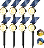 nipify 8 Pack Solar Spot Lights Outdoor Waterproof by Nipify