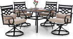 Sophia and William Swivel Patio Dining Set by SophiaWilliam