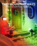 HIBOITEC Solar Spot Lights Outdoor Color Changing 59LED Landscape Lighting - Image 6