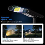 Solar Spot Lights Outdoor Adjustable Beam & PC Light Guide Column, 6 Pack Solar - Image 4