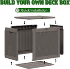 Outdoor Storage Box, Resin Deck Boxes Indoor and outdoor, Waterproof Storage - Image 3