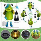 Garden Decor Turtle Solar Statues, Unique Garden Statues Turtle - Image 3