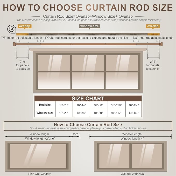 Modern Antique Brown Bronze Curtain Rods - Image 8