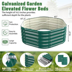 Hexagon Raised Garden Bed, 48 Inch Diagonal & 16.5 Inch Tall, Galvanized Steel - Image 3