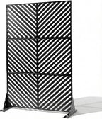 VINGLI Privacy Fence Panels, 72H’’ x 47W’’ Metal Privacy Screen Freestanding by VINGLI