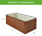 Best Choice Products 6x3x2ft Outdoor Metal Raised Garden Bed, Deep Root Box - Image 8