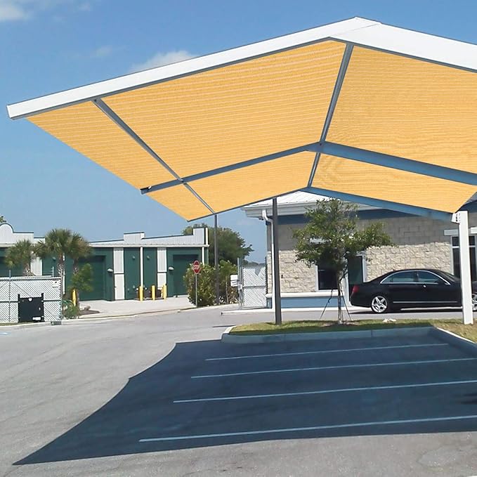 Eden's Decor 4' x 16' Wheat Sun Shade Sail Rectangular Straight Flat Edge - Image 6
