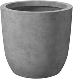 Kante 13.4" Dia Round Concrete Planter, Large Outdoor Modern Indoor Decorative by Kante