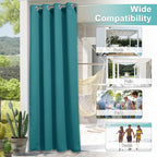 NICETOWN Outdoor Curtainch for Patio Waterproof 84 inch Wide, Thermal Insulated - Image 8