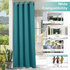 NICETOWN 2 Panels Outdoor Patio Curtains Waterproof 84 inches Long, Rustproof - Image 6